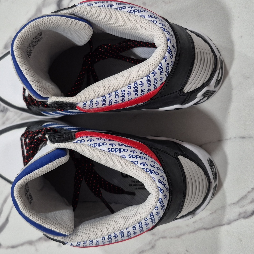 Adidas Transmission Pack Hi Top Hard Court Basketball Sneakers, Mens 9 White - Picture 8 of 15